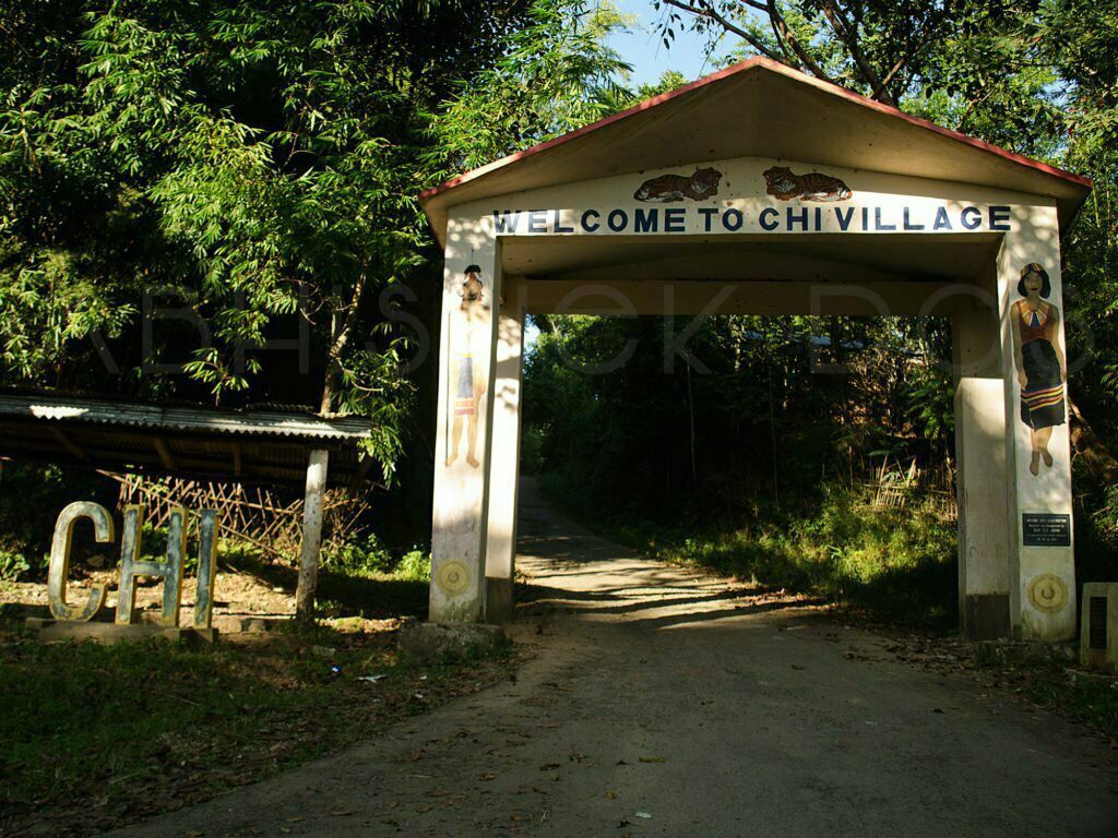 Chi Village near Mon town of Nagaland, the abandoned village of headhunters