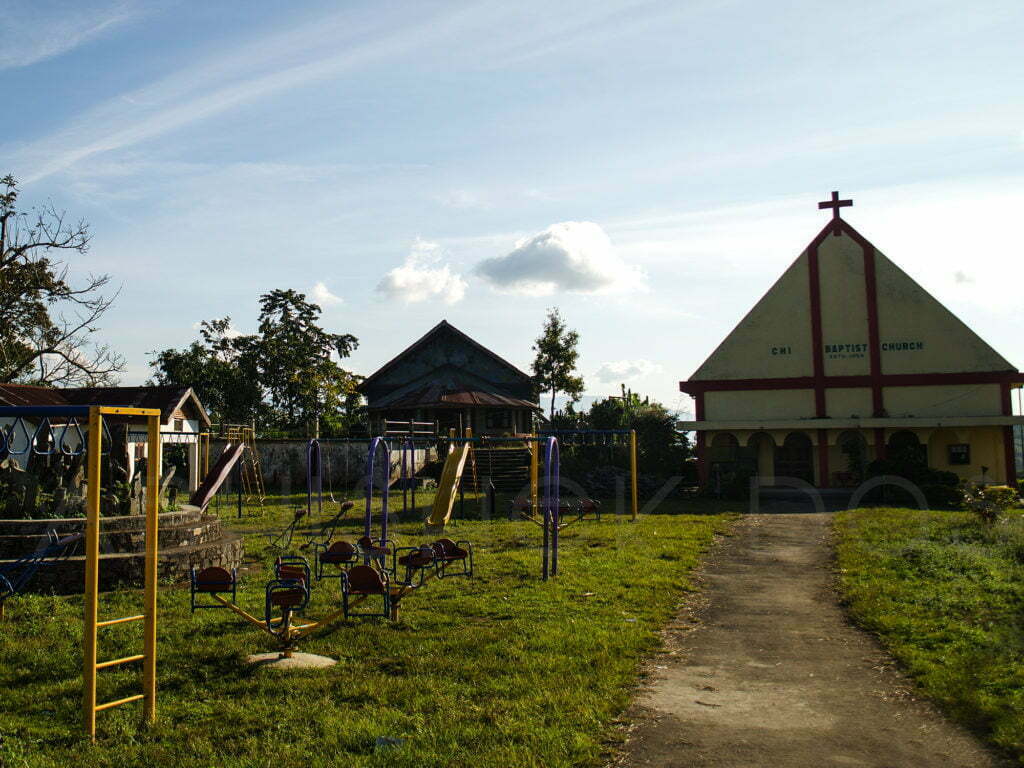 Travelling to Headhunter Basti Mon, Baptist Church at Chi Village of Nagaland