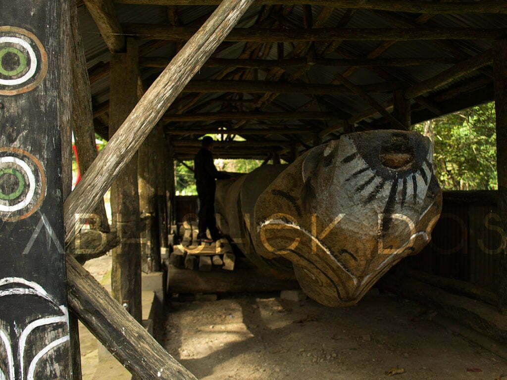 The Land of Ao's "Mokokchung" logdrum at Ungma Village