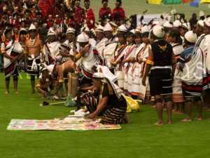 One of the most authentic features of the Hornbill festival of Nagaland is the folk dance, followed with musical performance, sports, crafts and culture that are performed in the main arena