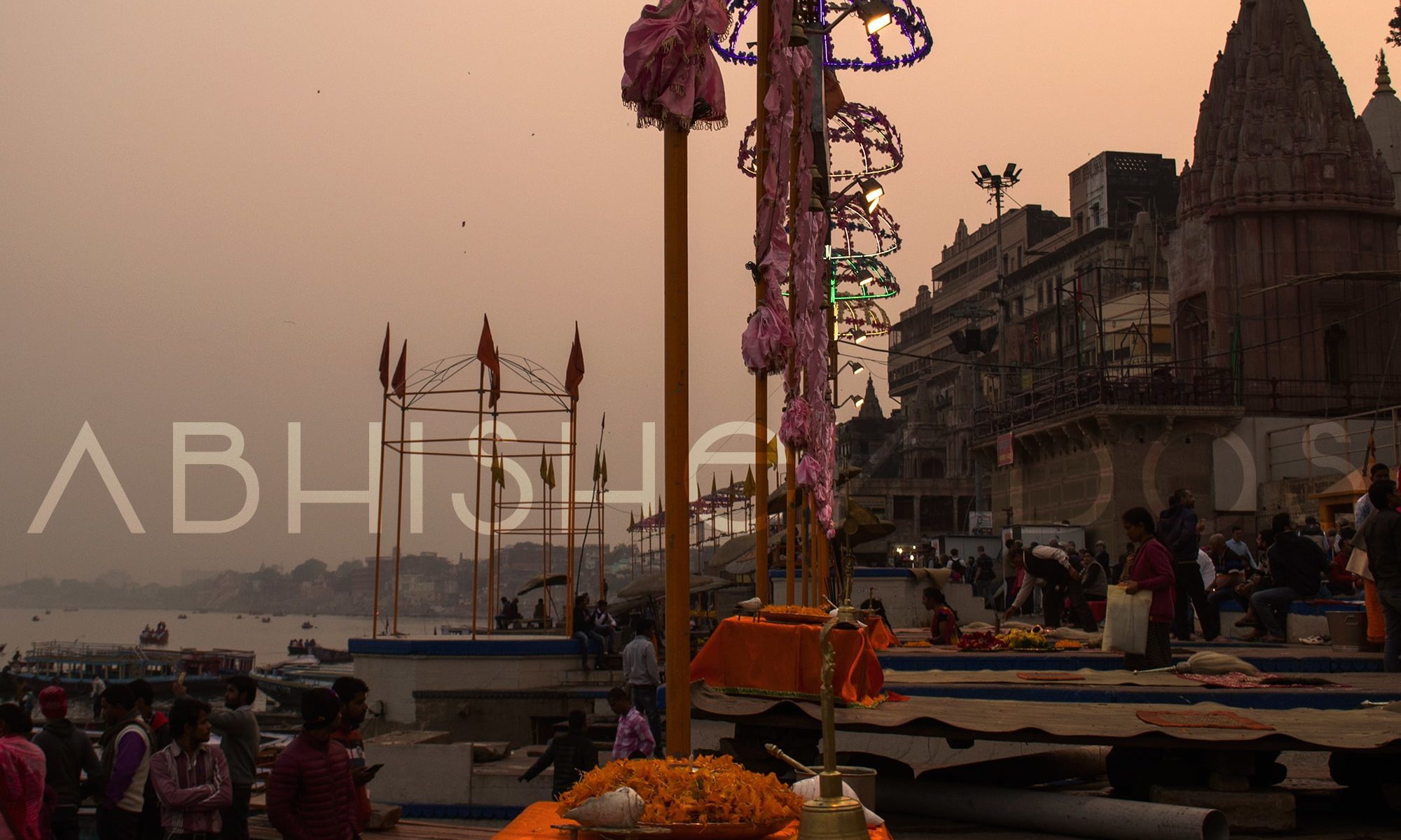The Ganga Ghats in Varanasi