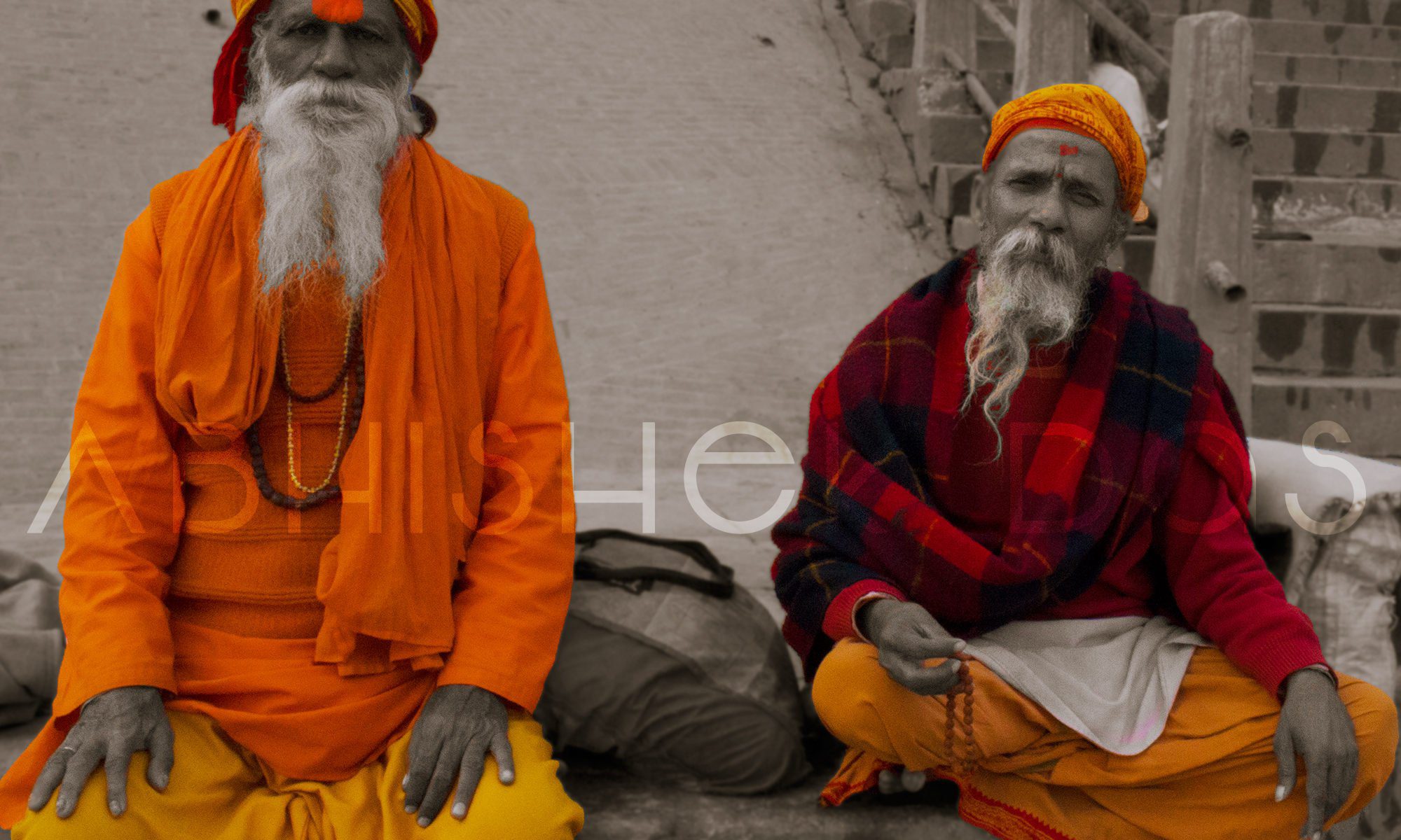 Varanasi at the ghats of Ganga