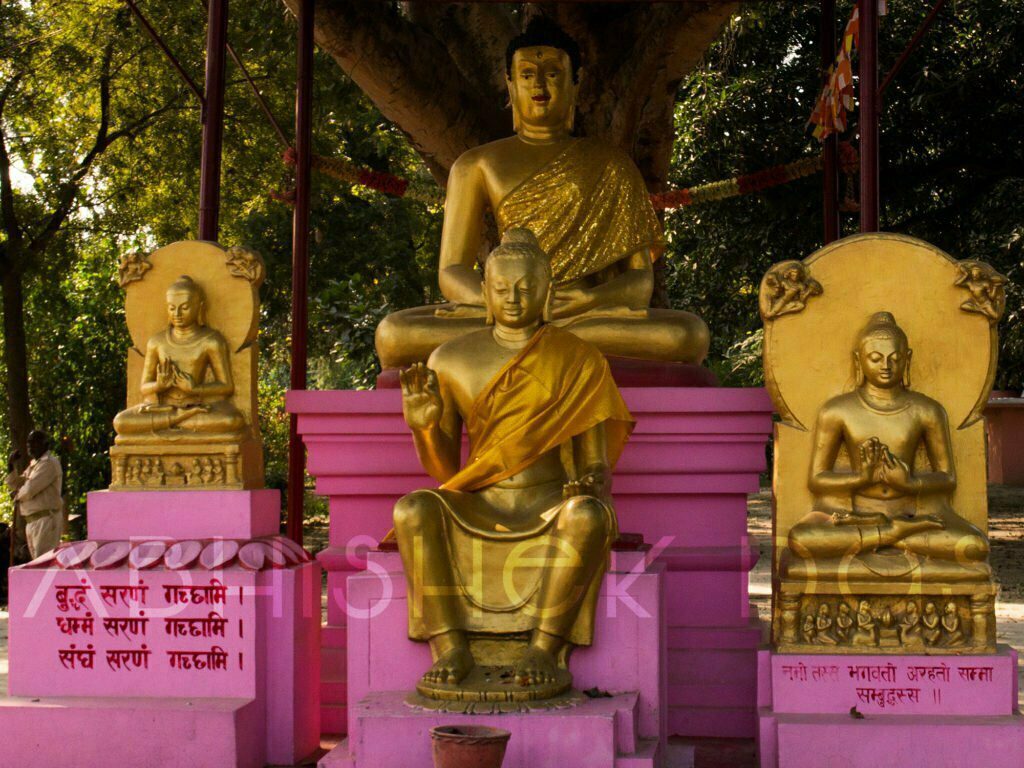 places near Varanasi, Sarnath Lord Buddha statue