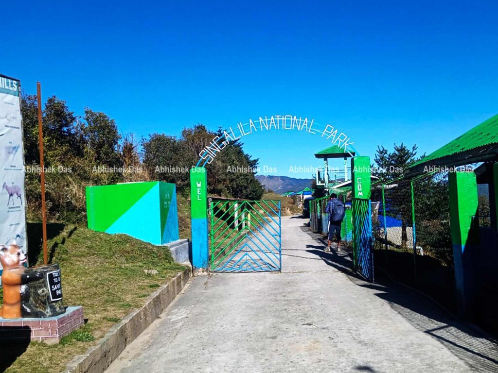 The entrance of Singalila National Park.