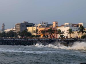 The charming seaside town, Pondichery, is one of the Union Territories of India.