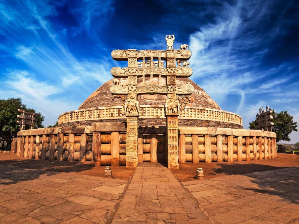 10 Famous Historical Monuments of Medieval India - Monuments MeDieval InDia Sanchi BuDDhist 1024x768