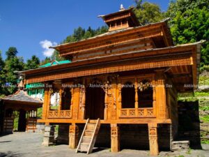 We went through a narrow trail to glimpse an ancient temple, greeting locals with Namaste