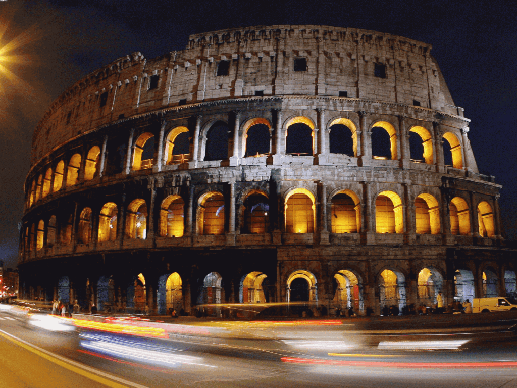 the largest amphitheatre in the Roman Empire The Colosseum