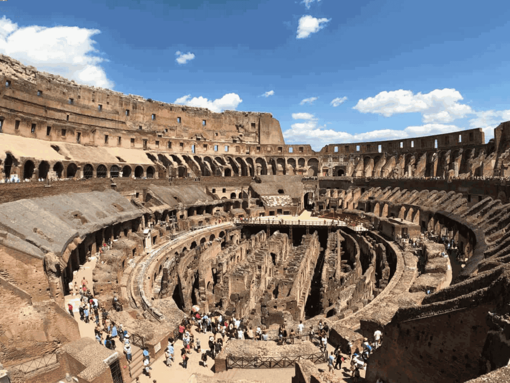 Visitors to the Colosseum today can explore the various levels and chambers