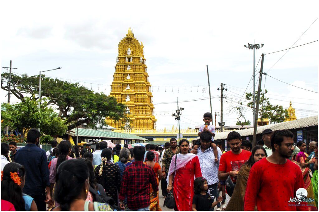 sculpted temple devoted to Goddess Chamundeshwari