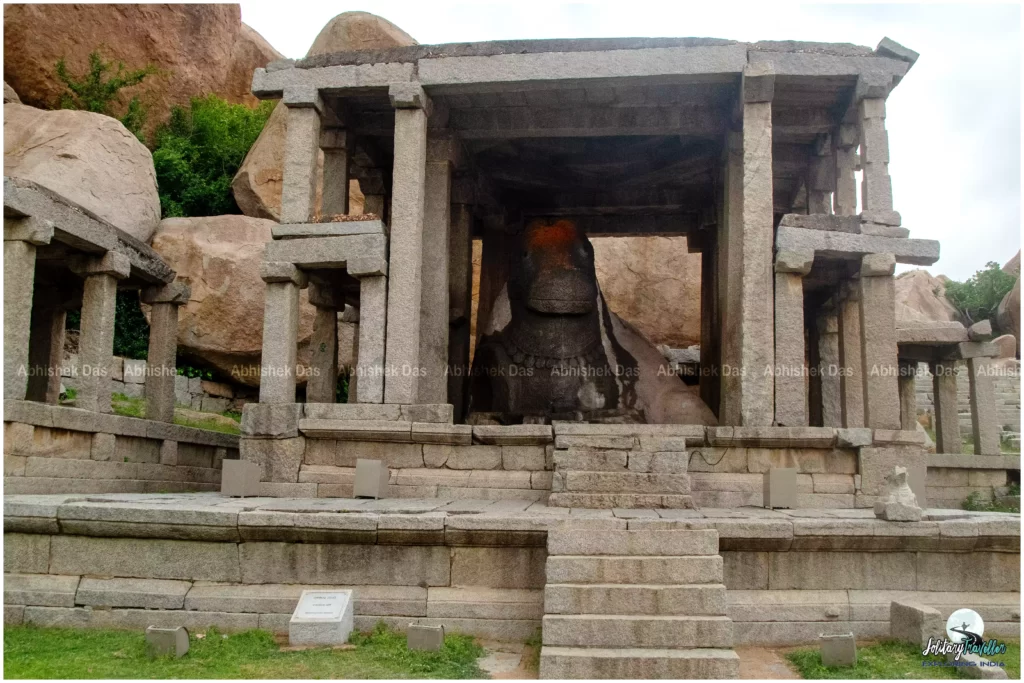 Monolithic Bull was one of the most iconic sculptures in Hampi
