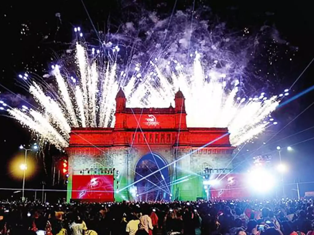 Mumbai, the city that never sleeps, transforms into a mesmerizing spectacle as the clock ticks towards midnight on New Year's Eve