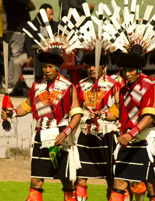 Nagaland Hornbill festival of local tribal show
