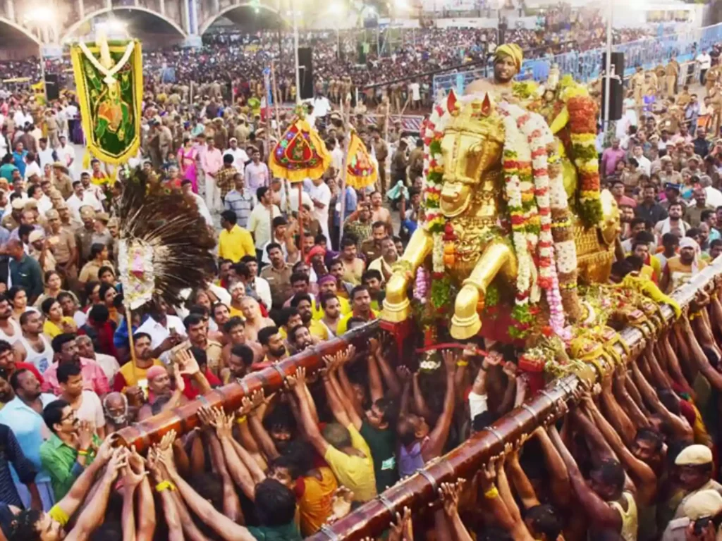 Chithirai festival is celebrated around the Meenakshi Sundareswarar Temple in Madurai, Chennai