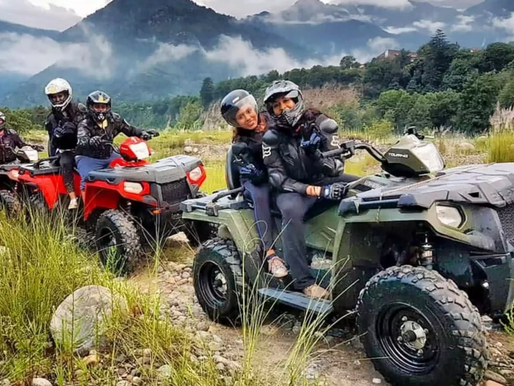 Solang Valley has beautiful, rugged terrain, and ATV rides are an excellent way of exploring it