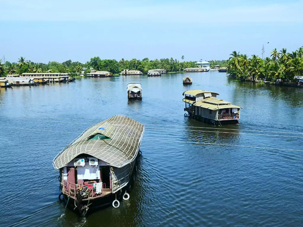 The houseboats in Kerala, locally known as Kettuvallam, are available for travelers from all categories