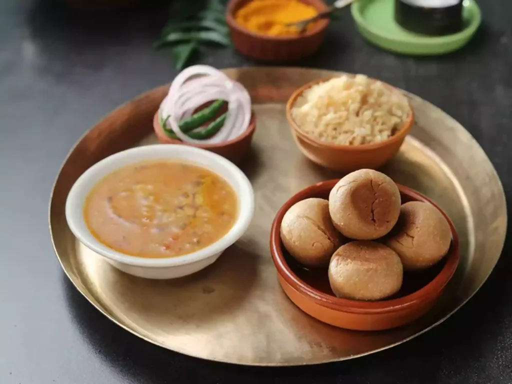 Dal Baati Churma is a plate full of flavours as what describes this dish rightly