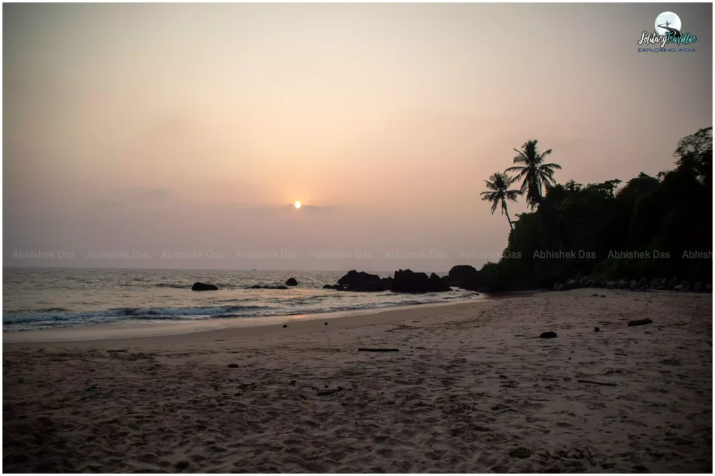 calm of the Arabian Sea Kannur’s coastline
